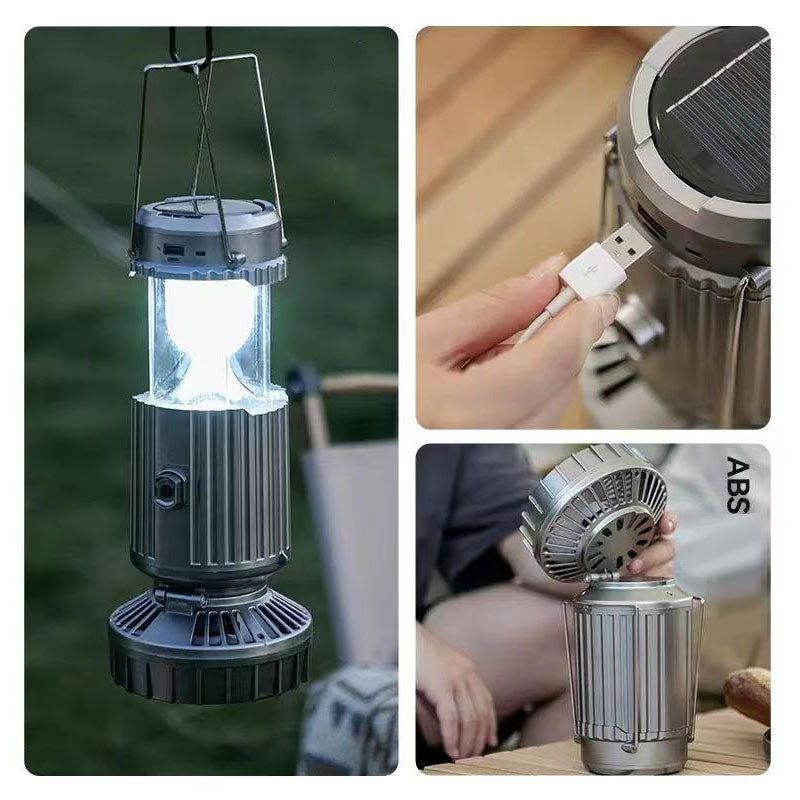 LuxeSolar Aventura 2 in 1 | Zonne-licht en draagbare ventilator voor buitenavonturen