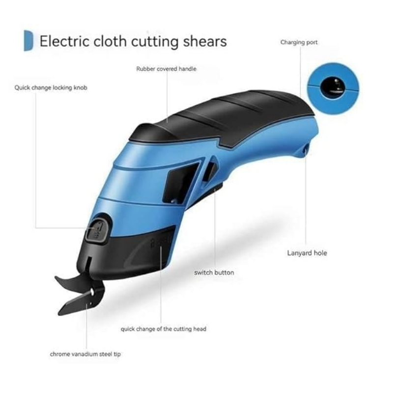 LuxCut Elegante Oplaadbare Schaar | Handmatige elektrische schaar voor precisie en gemak