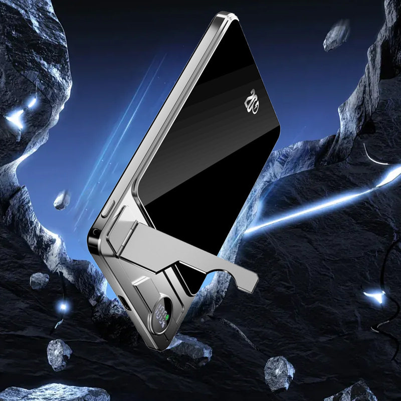 LuxuraTech Dual-Mode Magnetische Powerbank | Veelzijdige oplaadoplossing met geïntegreerde standaard voor ultiem gemak