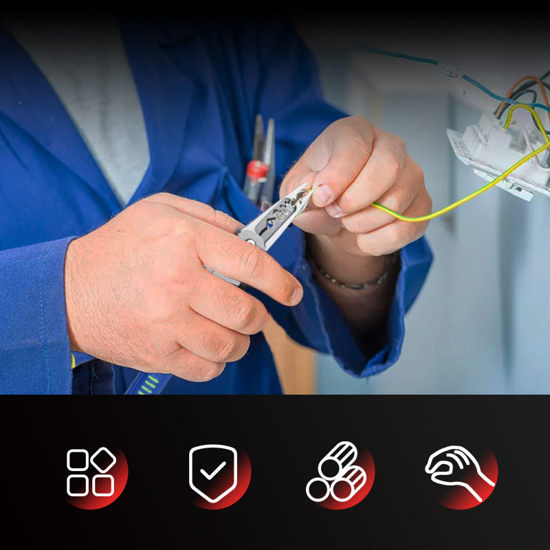 PliGrip Verstelbare Striptang – Multifunctioneel Gereedschap voor Elektriciens