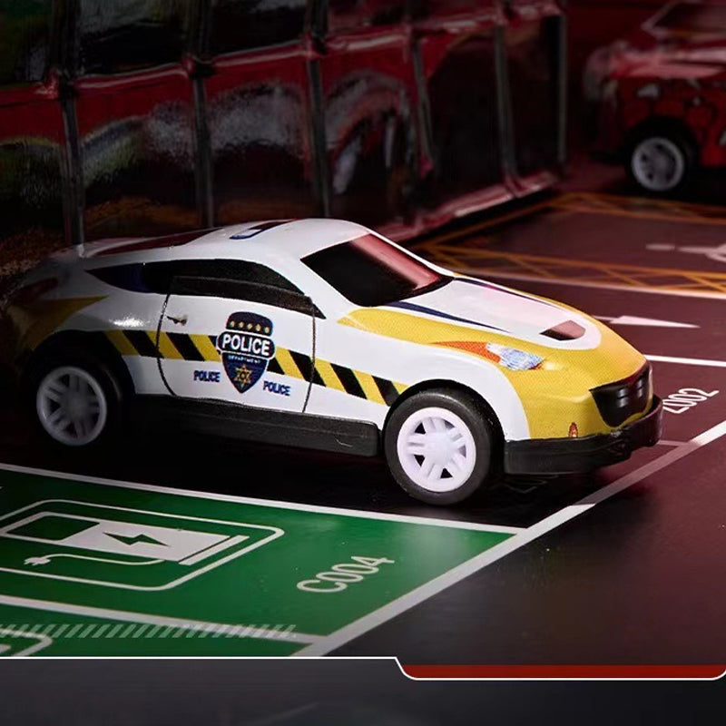 MiniGarage | 48 Mini Retro Auto met Geïntegreerde Garage voor Kinderen