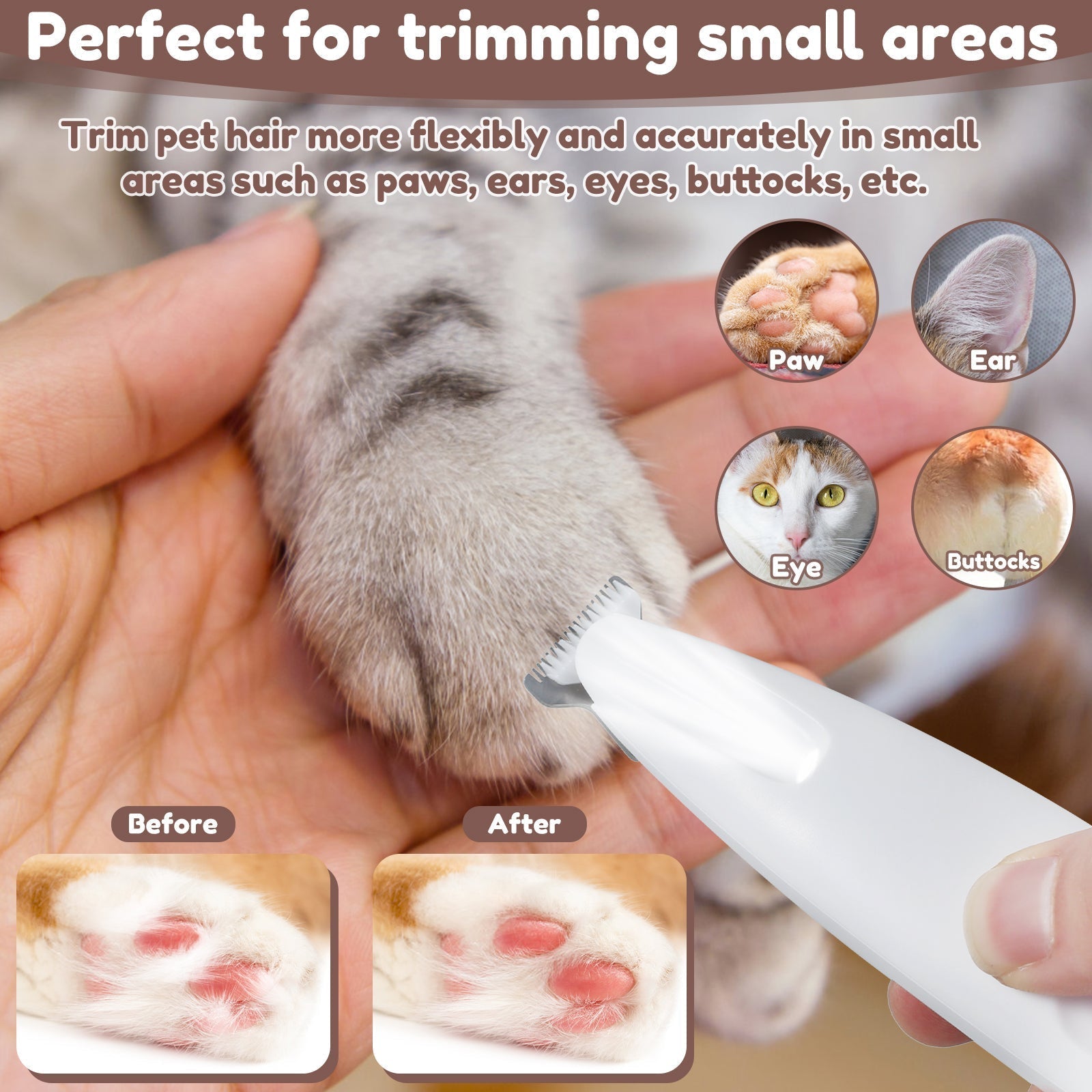 1+1 GRATIS | PawPerfect - LED Huisdierhaartrimmer Pro