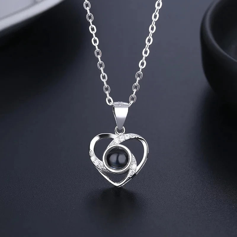 Roman ketting | Eeuwige roos en hart ketting | Luxe geschenkset