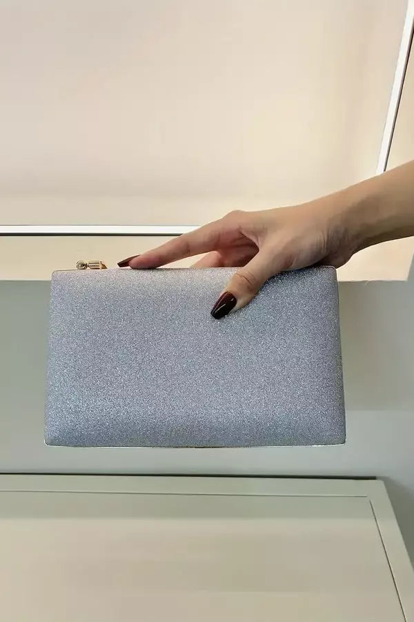 Dames Clutch Tas Zwart Één Maat Acryl