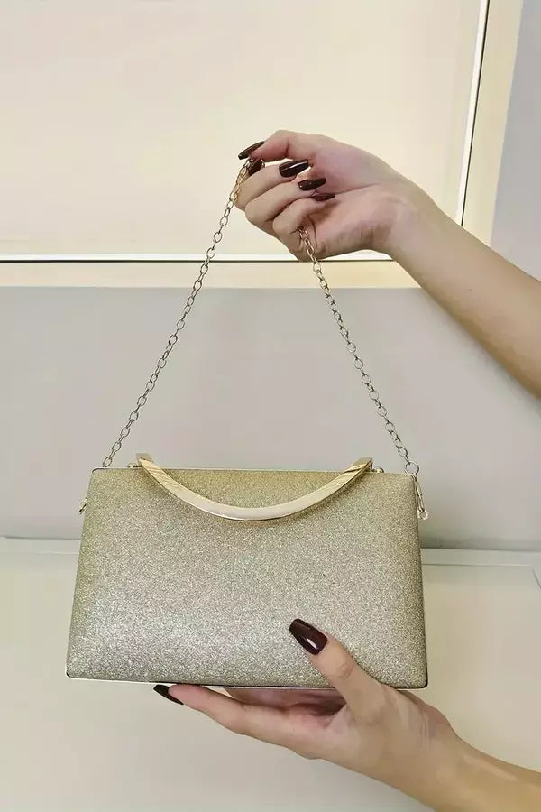 Dames Clutch Tas Zwart Één Maat Acryl