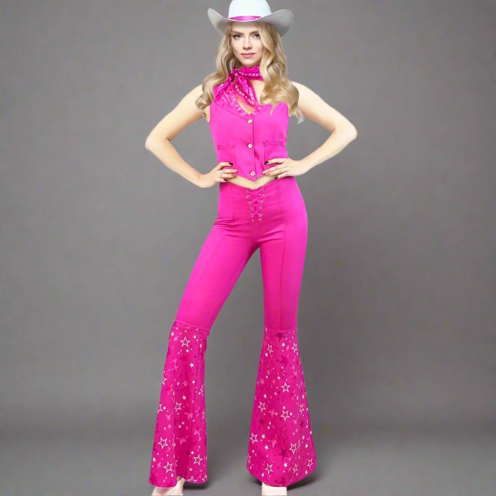 Halloween Kostuum Roze Cowgirl Outfit Set