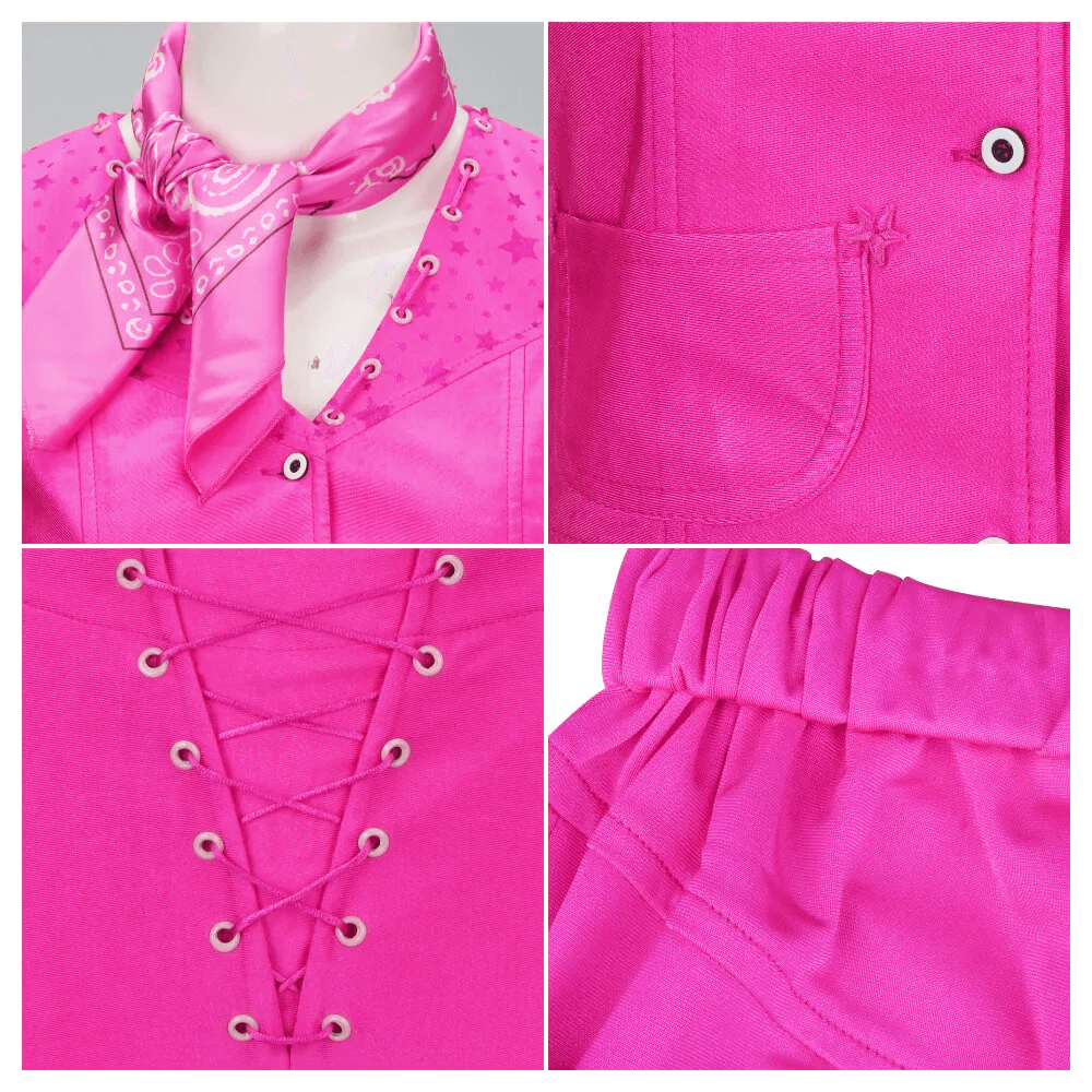Halloween Kostuum Roze Cowgirl Outfit Set