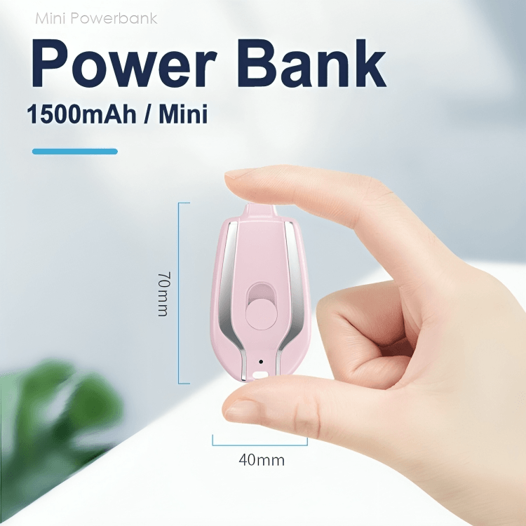LuxPower Elite Mini-Powerbank | Compacte sleutelhanger met krachtige oplaadfunctie voor onderweg
