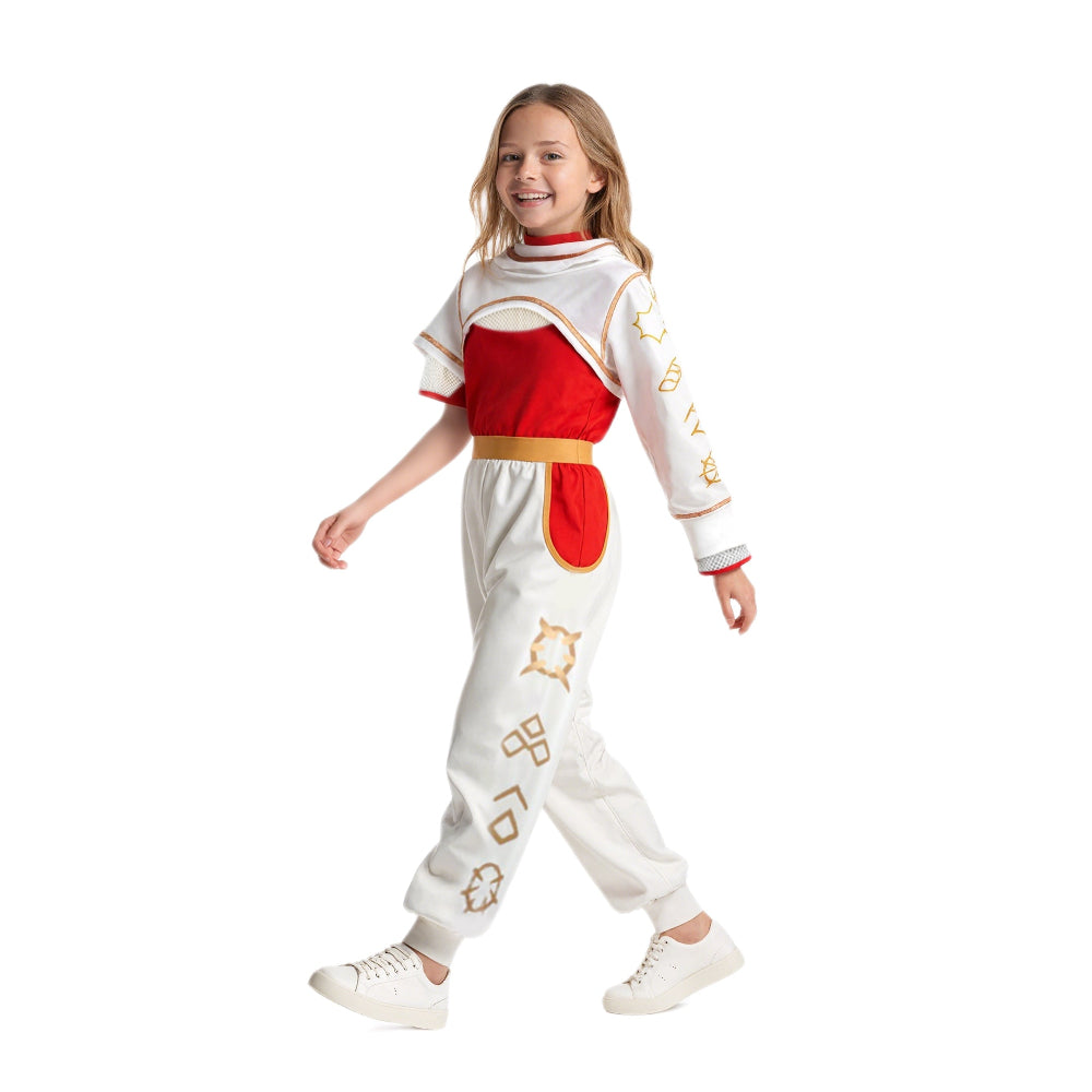 Meisjes Halloween Kostuum Witte Vampier Outfit Set